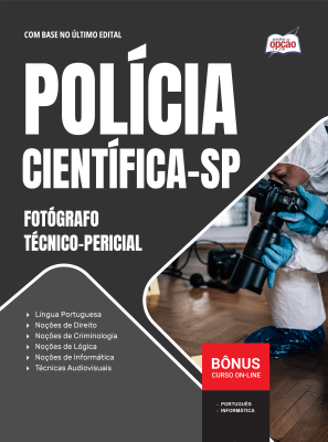 Apostila Polícia Científica-SP 2026 - Fotógrafo Técnico-Pericial