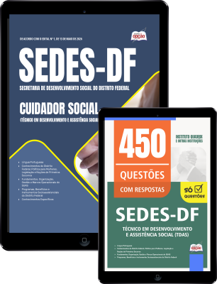 Combo SEDES-DF 2026 - Cuidador Social