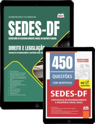 Combo SEDES-DF 2026 - Especialista em Desenvolvimento e Assistência Social (EDAS) - Direito e Legislação