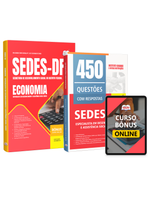 Combo SEDES-DF 2026 - Especialista em Desenvolvimento e Assistência Social (EDAS) - Economia