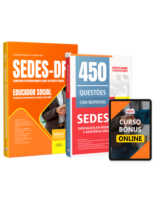 Combo SEDES-DF 2026 - Especialista em Desenvolvimento e Assistência Social (EDAS) - Educador Social