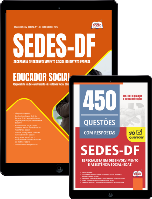 Combo SEDES-DF 2026 - Especialista em Desenvolvimento e Assistência Social (EDAS) - Educador Social