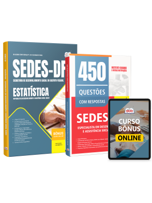 Combo SEDES-DF 2026 - Especialista em Desenvolvimento e Assistência Social (EDAS) - Estatística