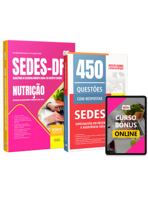 Combo SEDES-DF 2026 - Especialista em Desenvolvimento e Assistência Social (EDAS) - Nutrição