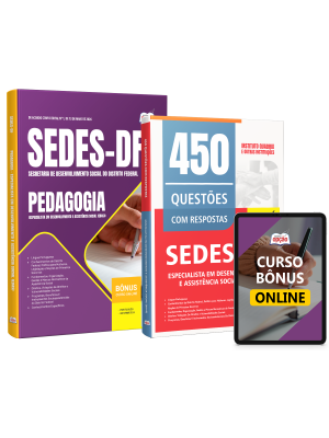 Combo SEDES-DF 2026 - Especialista em Desenvolvimento e Assistência Social (EDAS) - Pedagogia