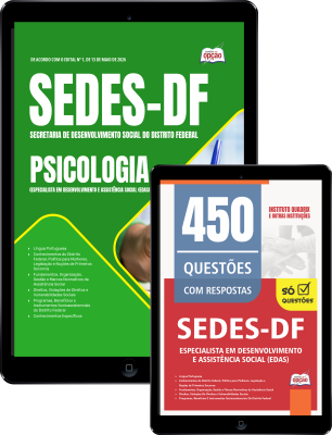 Combo SEDES-DF 2026 - Especialista em Desenvolvimento e Assistência Social (EDAS) - Psicologia