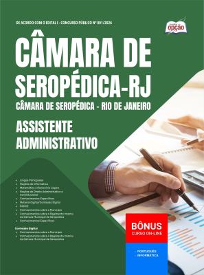 Apostila Câmara de Seropédica-RJ 2026 - Assistente Administrativo