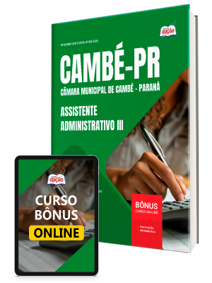 Apostila Câmara de Cambé - PR 2026 - Assistente Administrativo III