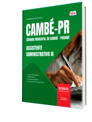 Apostila Câmara de Cambé - PR 2026 - Assistente Administrativo III