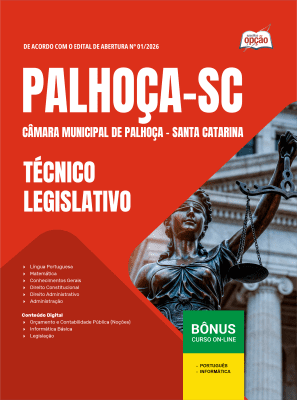 Apostila Câmara de Palhoça-SC 2026 - Técnico Legislativo