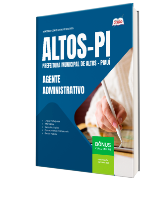 Apostila Prefeitura de Altos-PI 2026 - Agente Administrativo
