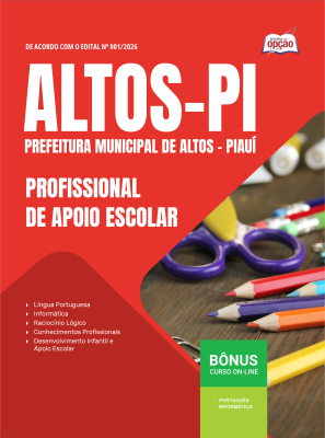Apostila Prefeitura de Altos-PI 2026 - Profissional de Apoio Escolar