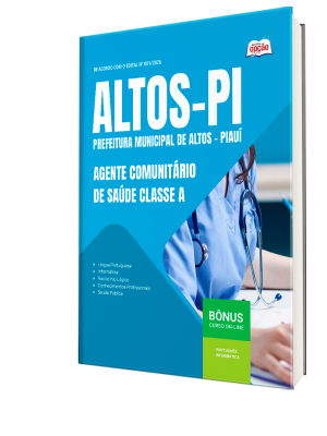 Apostila Prefeitura de Altos-PI 2026 - Agente Comunitário de Saúde Classe A