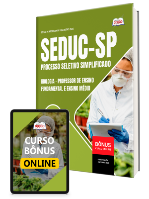 Apostila SEDUC-SP 2026 - Professor de Ensino Fundamental e Ensino Médio - Biologia