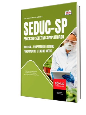 Apostila SEDUC-SP 2026 - Professor de Ensino Fundamental e Ensino Médio - Biologia
