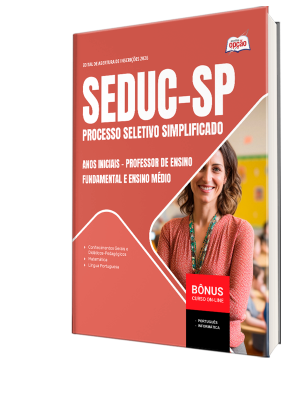 Apostila SEDUC-SP 2026 - Professor de Ensino Fundamental e Ensino Médio - Anos Iniciais