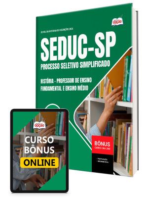 Apostila SEDUC-SP 2026 - Professor de Ensino Fundamental e Ensino Médio - História