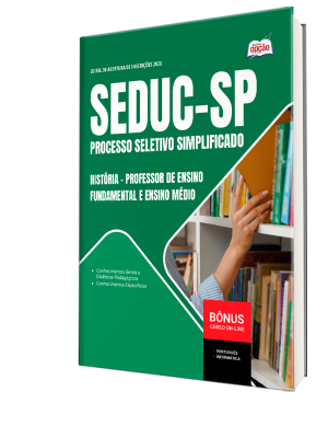 Apostila SEDUC-SP 2026 - Professor de Ensino Fundamental e Ensino Médio - História