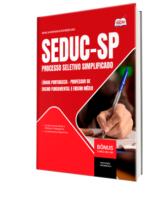 Apostila SEDUC-SP 2026 - Professor de Ensino Fundamental e Ensino Médio - Língua Portuguesa