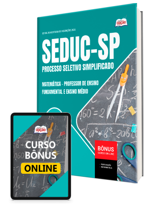 Apostila SEDUC-SP 2026 - Professor de Ensino Fundamental e Ensino Médio - Matemática