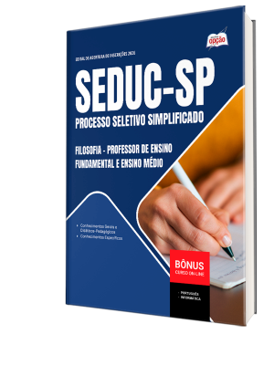 Apostila SEDUC-SP 2026 - Professor de Ensino Fundamental e Ensino Médio - Filosofia