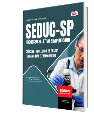 Apostila SEDUC-SP 2026 - Professor de Ensino Fundamental e Ensino Médio - Ciências
