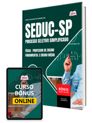 Apostila SEDUC-SP 2026 - Professor de Ensino Fundamental e Ensino Médio - Física