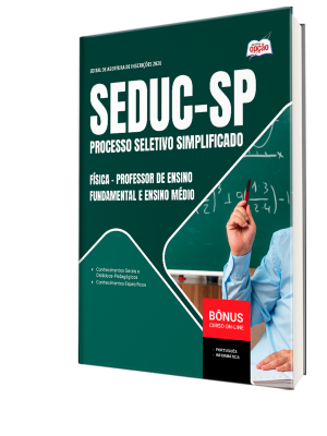Apostila SEDUC-SP 2026 - Professor de Ensino Fundamental e Ensino Médio - Física