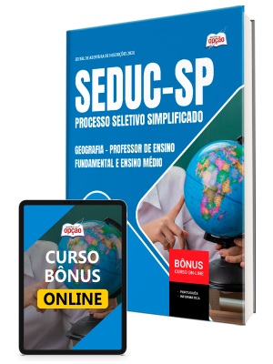 Apostila SEDUC-SP 2026 - Professor de Ensino Fundamental e Ensino Médio - Geografia