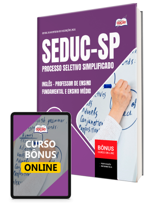 Apostila SEDUC-SP 2026 - Professor de Ensino Fundamental e Ensino Médio - Inglês