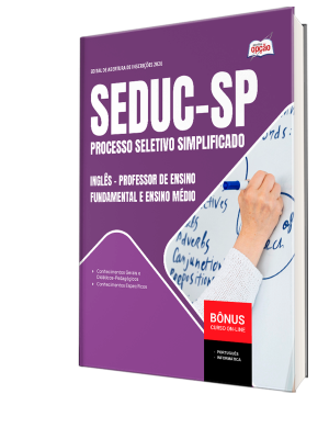 Apostila SEDUC-SP 2026 - Professor de Ensino Fundamental e Ensino Médio - Inglês