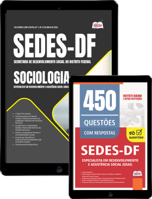 Combo SEDES-DF 2026 - Especialista em Desenvolvimento e Assistência Social (EDAS) - Sociologia