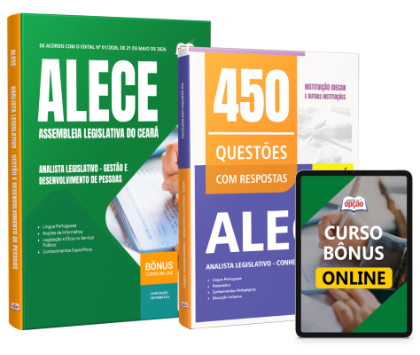 Combo ALECE 2026 - Analista Legislativo - Gestão e Desenvolvimento de Pessoas