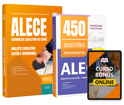 Combo ALECE 2026 - Analista Legislativo - Gestão e Governança