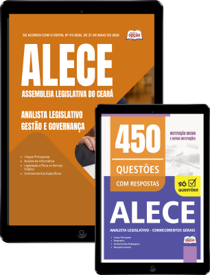 Combo ALECE 2026 - Analista Legislativo - Gestão e Governança