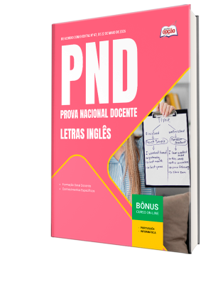 Apostila PND - Prova Nacional Docente 2026 - Letras Inglês