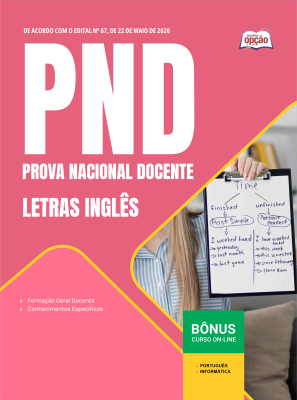 Apostila PND - Prova Nacional Docente 2026 - Letras Inglês