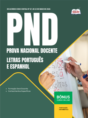 Apostila PND - Prova Nacional Docente 2026 - Letras Português e Espanhol