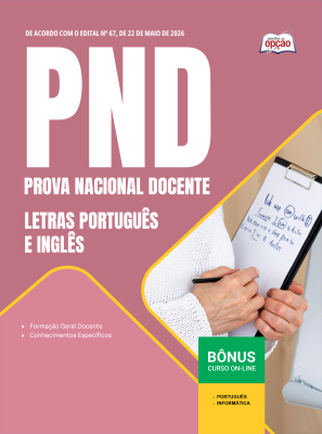 Apostila PND - Prova Nacional Docente 2026 - Letras Português e Inglês