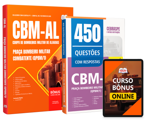 Combo CBM-AL 2026 - Praça Bombeiro Militar Combatente