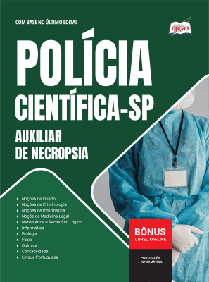 Apostila Polícia Científica-SP 2026 - Auxiliar de Necropsia