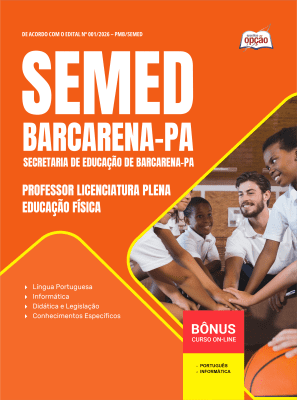 Apostila SEMED Barcarena-PA 2026 - Professor Licenciatura Plena - Educação Física