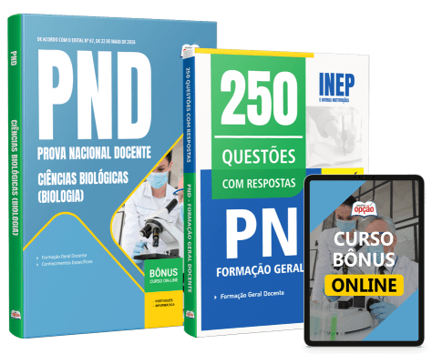 Combo PND - Prova Nacional Docente 2026 - Ciências Biológicas (Biologia)