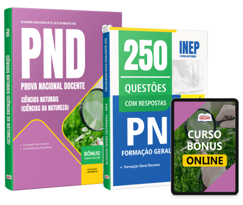 Combo PND - Prova Nacional Docente 2026 - Ciências Naturais (Ciências da Natureza)