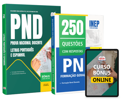 Combo PND - Prova Nacional Docente 2026 - Letras Português e Espanhol