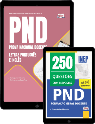 Combo PND - Prova Nacional Docente 2026 - Letras Português e Inglês