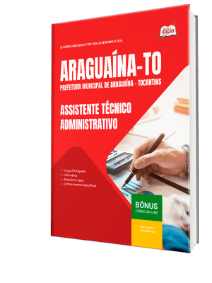 Apostila Prefeitura de Araguaína-TO 2026 - Assistente Técnico Administrativo