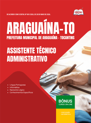 Apostila Prefeitura de Araguaína-TO 2026 - Assistente Técnico Administrativo