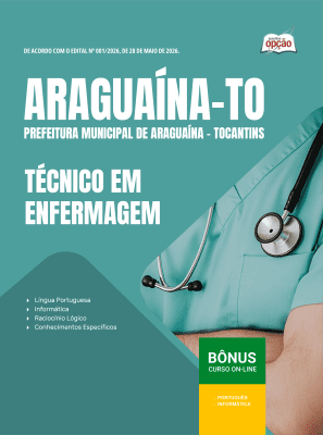Apostila Prefeitura de Araguaína-TO 2026 - Técnico em Enfermagem