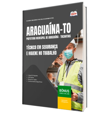 Apostila Prefeitura de Araguaína-TO 2026 - Técnico em Segurança e Higiene no Trabalho